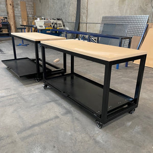 Custom steel desk