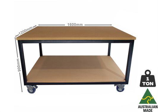 Heavy Duty Mobile Work Bench 1600mmL X 1200mmW X 900mmH